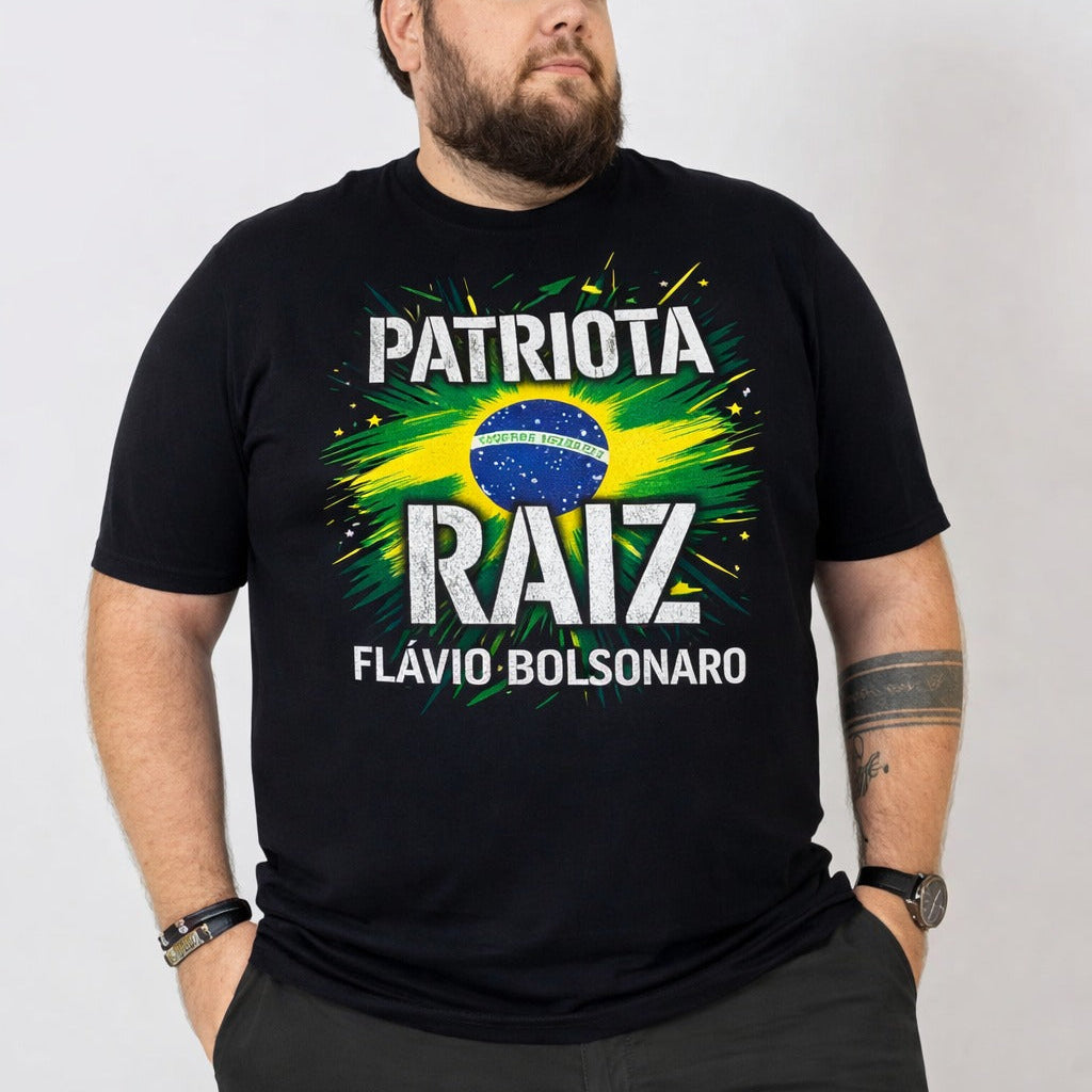 Camiseta Flavio Bolsonaro - Patriota Raiz