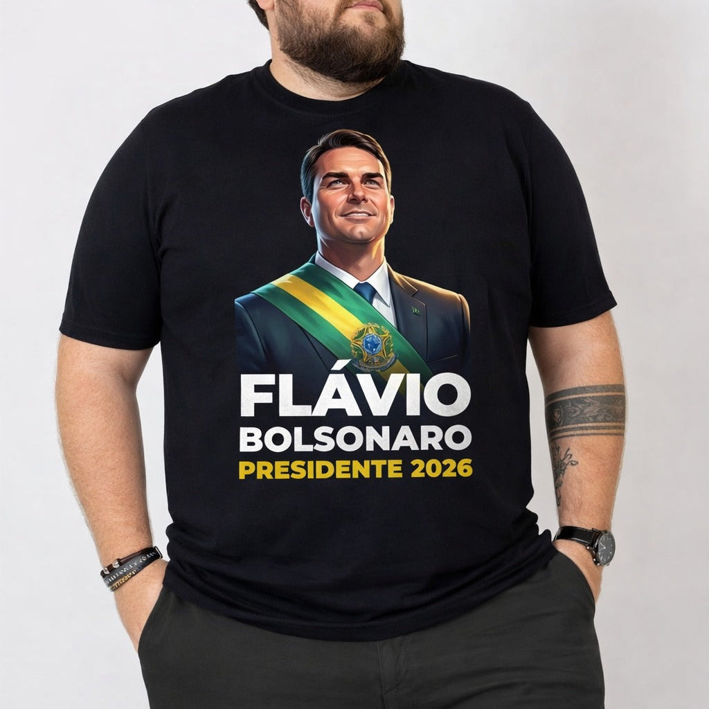 Camiseta Flavio Bolsonaro - Presidente 2026