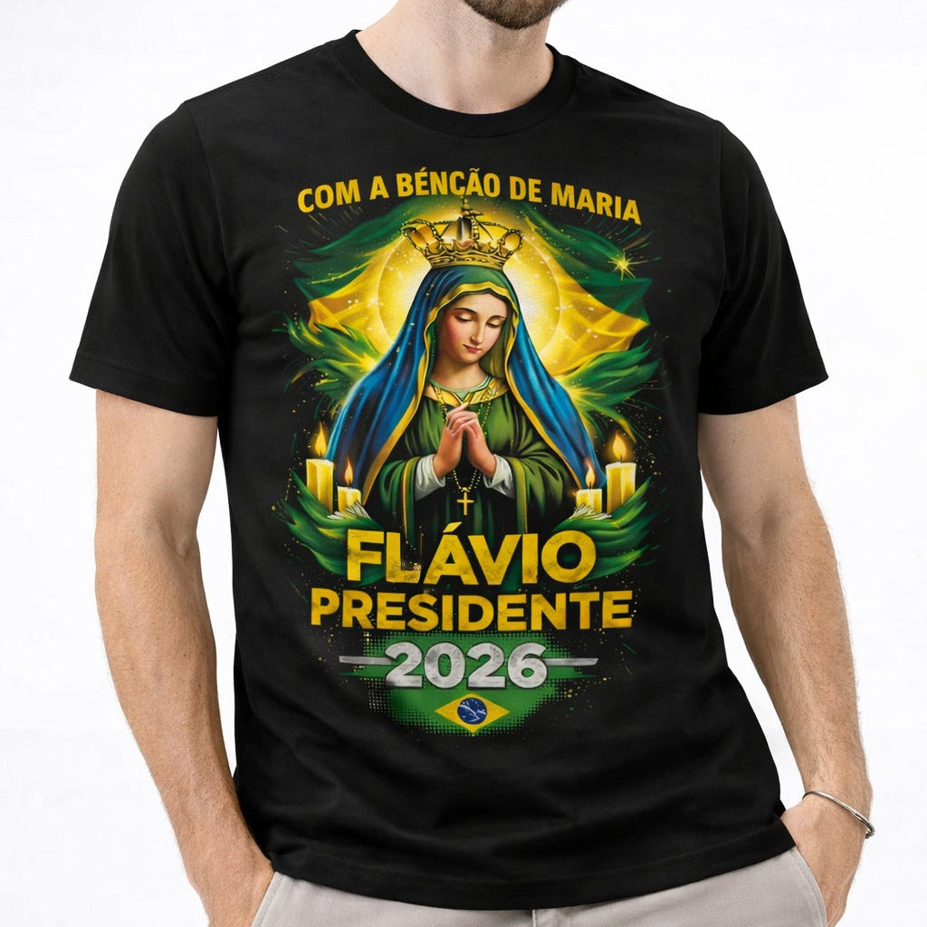 Camiseta Virgem Maria - Flavio Bolsonaro