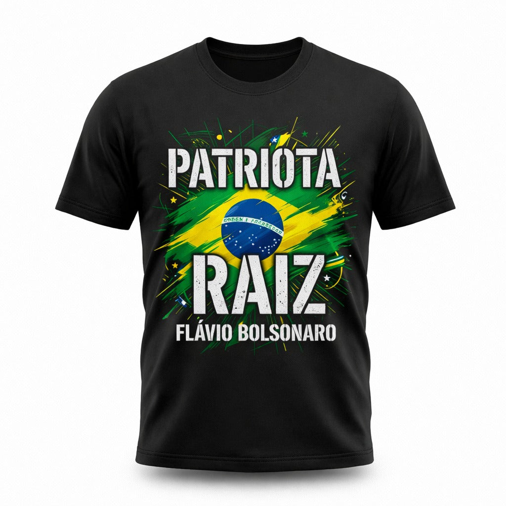 Camiseta Flavio Bolsonaro - Patriota Raiz