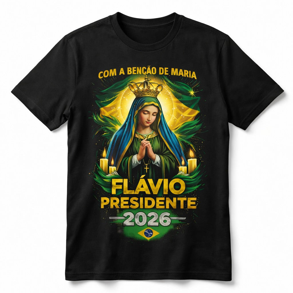 Camiseta Virgem Maria - Flavio Bolsonaro