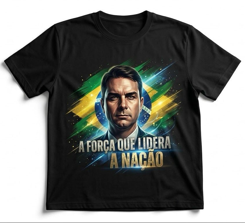Camiseta Flavio Bolsonaro - A Força que Lidera