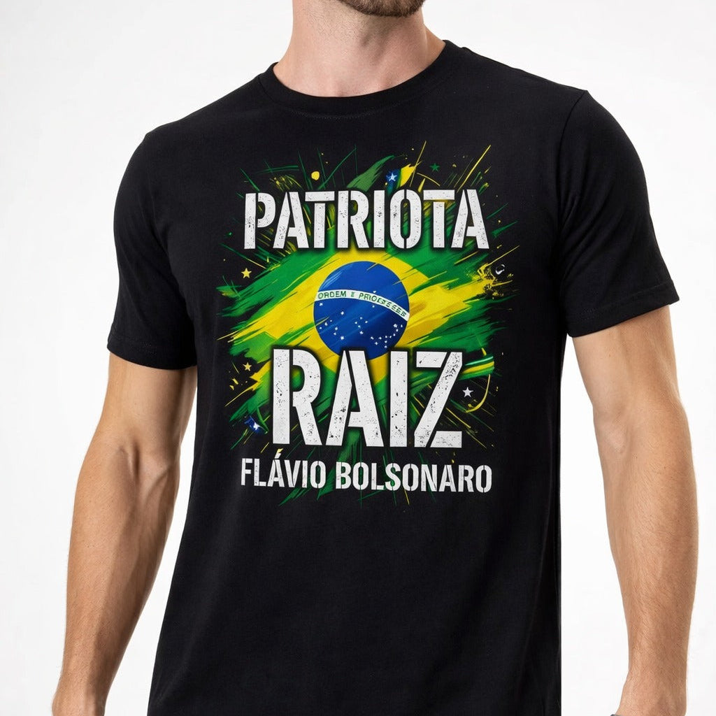 Camiseta Flavio Bolsonaro - Patriota Raiz